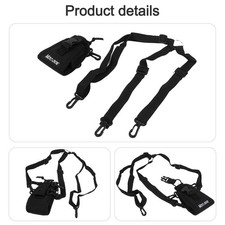 Schwarz Talkie-Walkie Nylon Tasche Halterung Etui for Wouxun KG-UVD1P UV6D 689 703