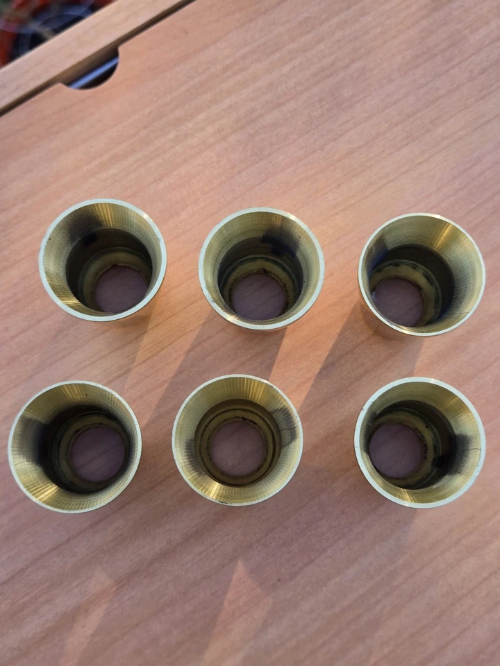 Solid Brass Candle Followers Burners 1 1/4 Inch Church - Image 3 of 4