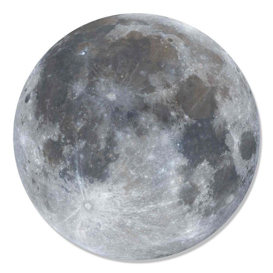 Full Moon Wall Mounted 3D Style Cardboard Cutout Decoration - Space Theme
