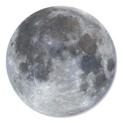 Full Moon Wall Mounted 3D Style Cardboard Cutout Decoration - Space Theme