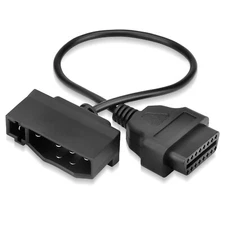 For Ford 7 pin OBD1 to OBD2 Adapter Code Reader Scanner Check Engine Repair Tool