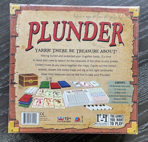Plunder Board Game by Jonathan Franklin 2013 R&R Games, New and Sealed - Picture 2 of 8