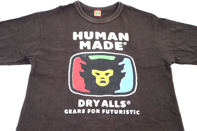 Human Made Dry Alls TV Logo 1711 Graphic Print Black T shirt