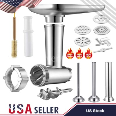 Kitchen Food Meat Grinder Sausage Stuffer Attachment For Kitchen-Aid Stand Mixer