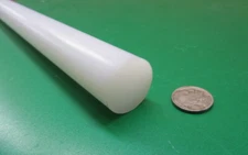 Hdpe White Round Rod 1.25" Diameter x 36" Long