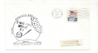 D333489 USA Spacecover Project Apollo XV 1971 | eBay