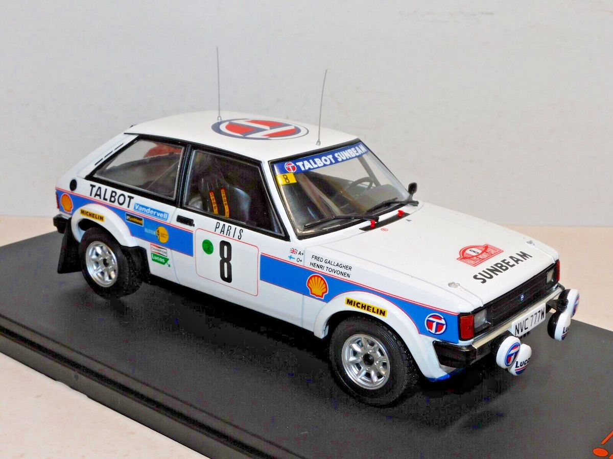 Talbot Sunbeam Lotus n° 16 2ème Rallye Monte Carlo 1981 Jean Todt 1/24