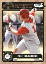2011 Playoff Contenders Prospect Ticket #49 Alex Dickerson RC Pittsburgh Pirates