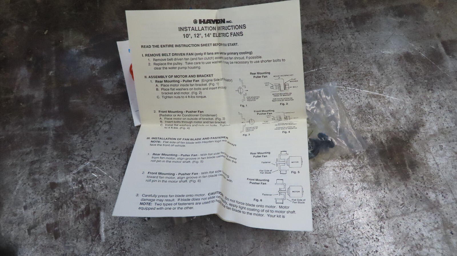 Hayden Engine Cooling Fan Controller Temperature Switch kit 3647 16505