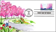Scott 4716a 45 Cents Beautiful Streets Mellisa Fox Hand Painted FDC 1 Of 6
