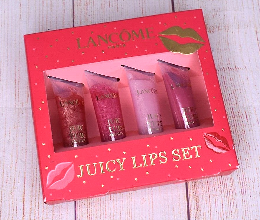Lancome Juicy Ultra Shiny Lip Gloss Lips Set of 4 Limited-Edition