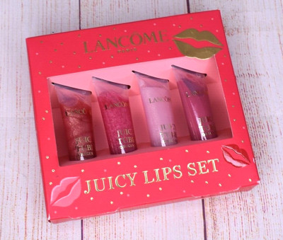 Lancome Juicy Ultra Shiny Lip Gloss Lips Set of 4 Limited-Edition Collection