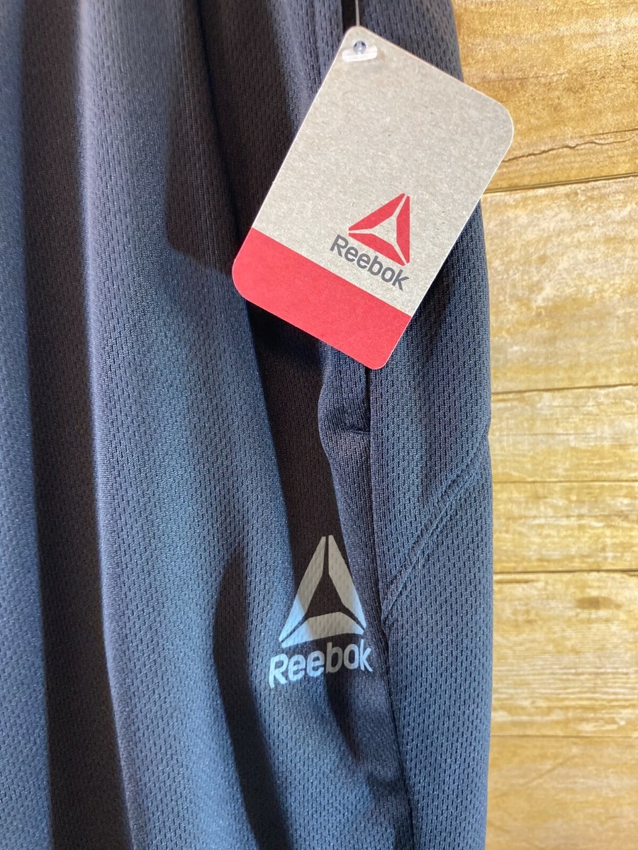 REEBOK TRACK SWEATPANTS MEN'S 2XL ELASTIC WAIST DRAWSTRING REEBOK TRACK SWEATPANTS MEN'S 2XL ELASTIC WAIST DRAWSTRING