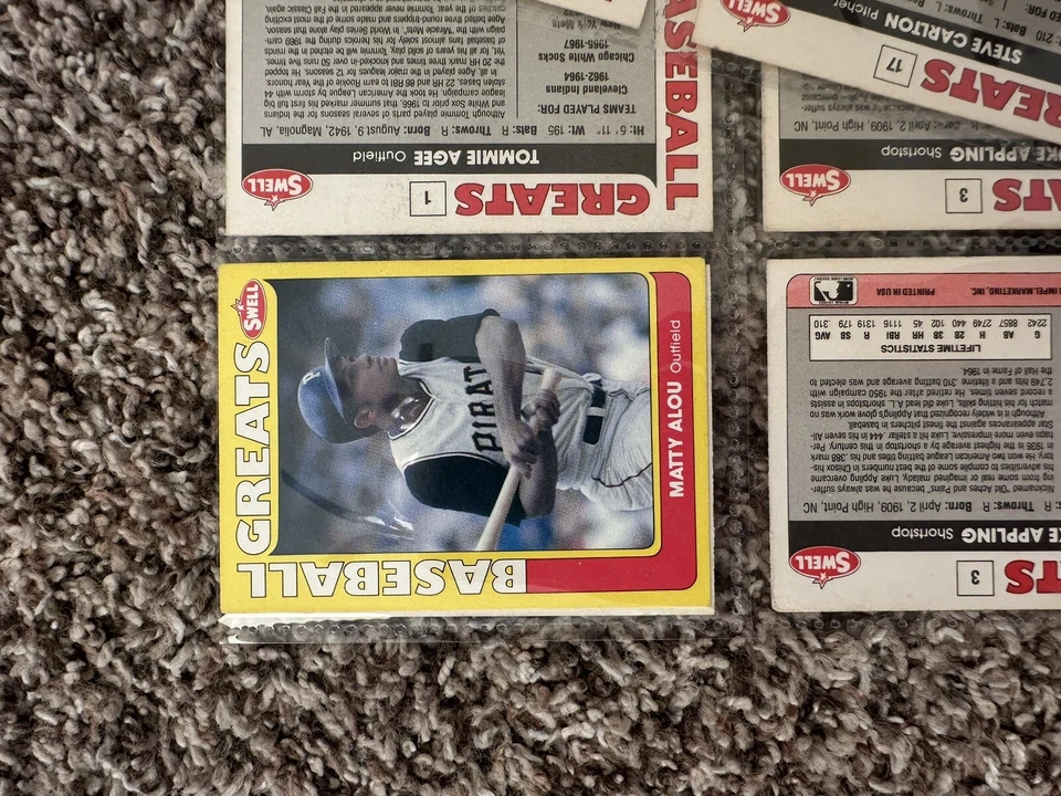 Lot of 142 1990 Swell Baseball Greats Cards Vintage MLB Classic - Image 4 of 4