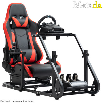 Marada Racing Simulator Cockpit with Seat Fit Logitech G920 G29 Thrustmaster