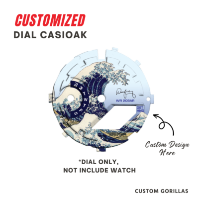 CASIO 2100シリーズ 新作. CASIOロゴステッカー付き Dial G Shock GA 2100 With Custom Logo Wave of Kanagawa Japan