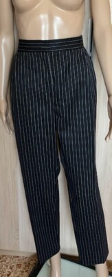 Intrend by Max Mara Women's Striped Trousers, Black Size IT 50 DE 44 US 14GB 18