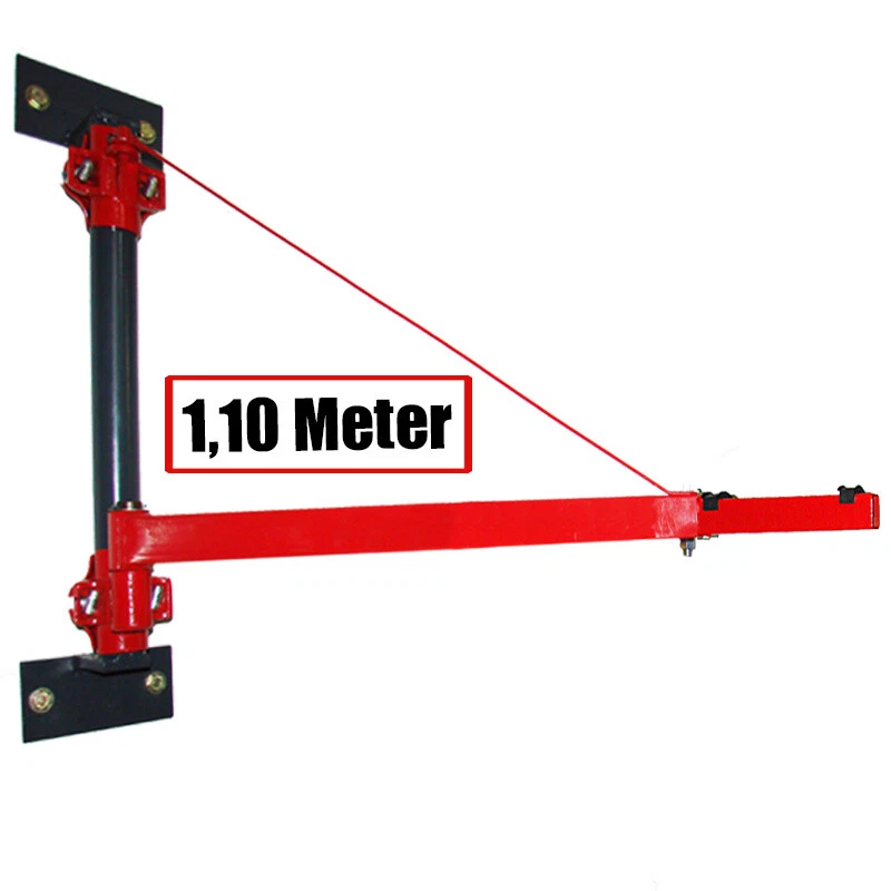 CROSSFER Schwenkarm Wandhalterung 250 Kg Wandbefestigungs-Paket f Seilwinde Flaschenzug