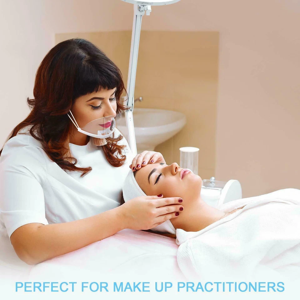 Reusable Mouth Guard Spit Shield Protection Blocker Plastic Clear 10 PCS   - Image 3 of 4