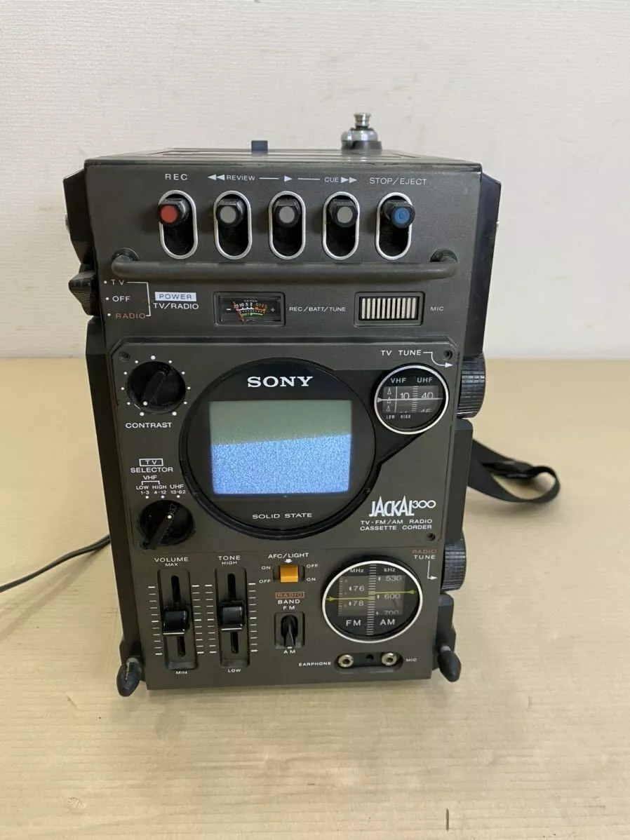 Sony FX-300 Jackal TV FM AM Receiver Cassette Recorder Used