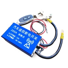 12V Universal 200A Car Battery Disconnect Cut Off Isolator Master Switch +Remote