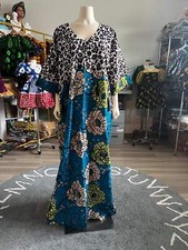 Afro Mixed Floral Maxi Dress