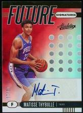 2019 Matisse Thybulle Absolute Future Signatures Level 3 RC Auto Rookie /10 Gold