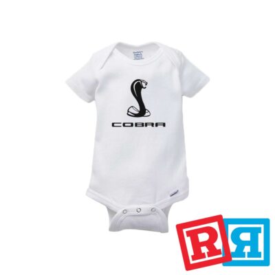 Mustang Cobra Gerber Baby Onesie  Cotton Unisex White Short Sleeve Bodysuit
