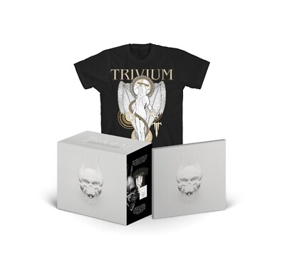 TRIVIUM - SILENCE IN THE SNOW+T-SHIRT XL  CD + T-SHIRT NEU 