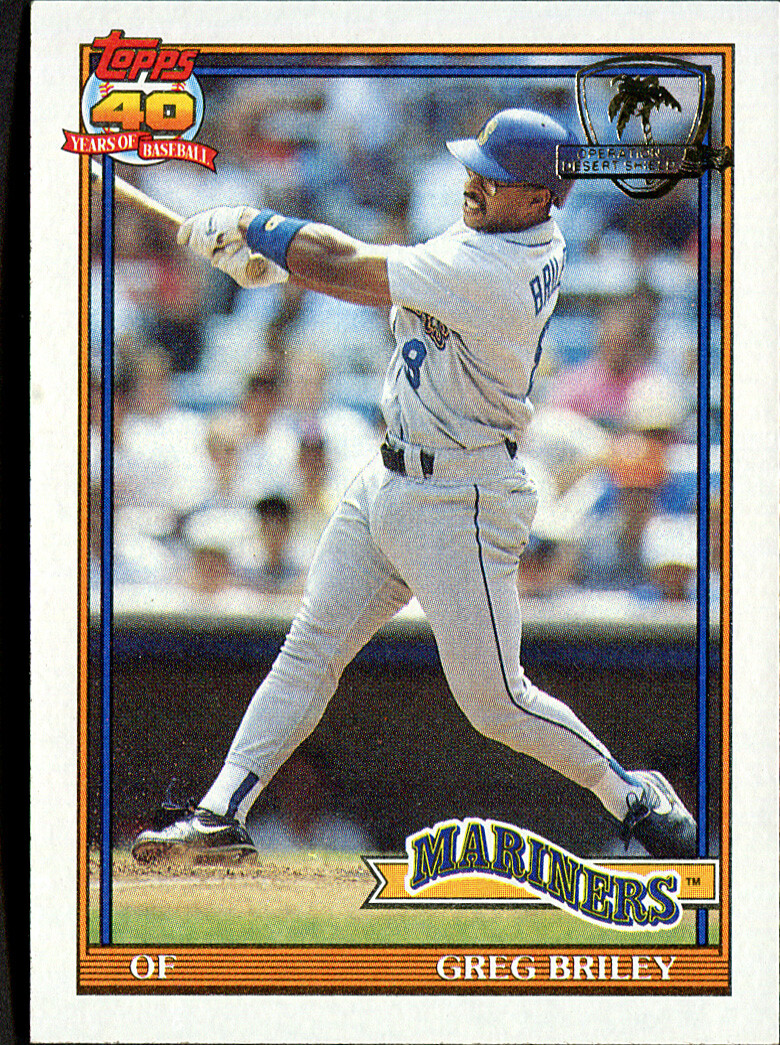1991 Topps Desert Shield Greg Briley #133