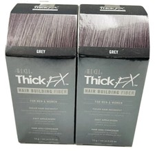 2 ardell thick fx GREY hair building fiber unisex 0.42oz ea