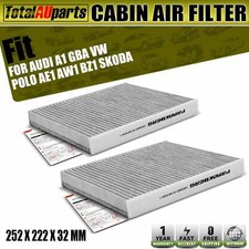 2x Cabin Air Filters for Audi A1 GBA VW Polo AE1 AW1 BZ1 T-Cross Skoda Kamiq NW1