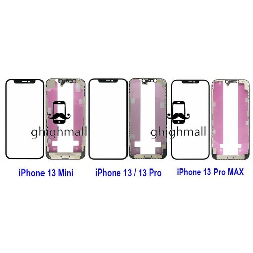 NEW iPhone 11 12 13 14 MAX Replacement Front Outer Screen Glass Lens+Frame+OCA - Picture 5 of 8