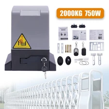 4400lbs Automatic Sliding Gate Opener Rack Driven with 2 Remotes & Complete Kit