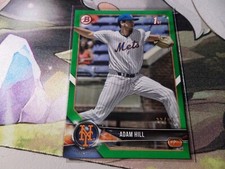 2018 Bowman Draft Green Parallel #33/99 Adam Hill #BD-154 NY Mets