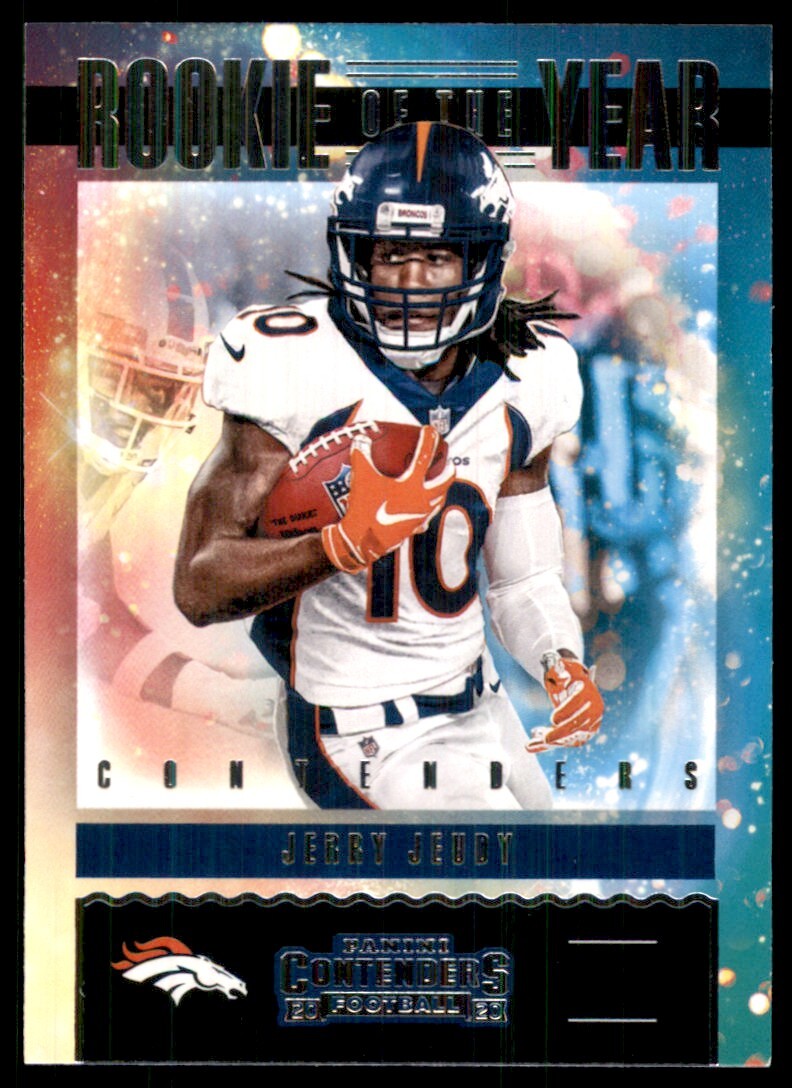 2020 Panini Contenders Rookie of the Year Jerry Jeudy Denver Broncos #RY-JJE