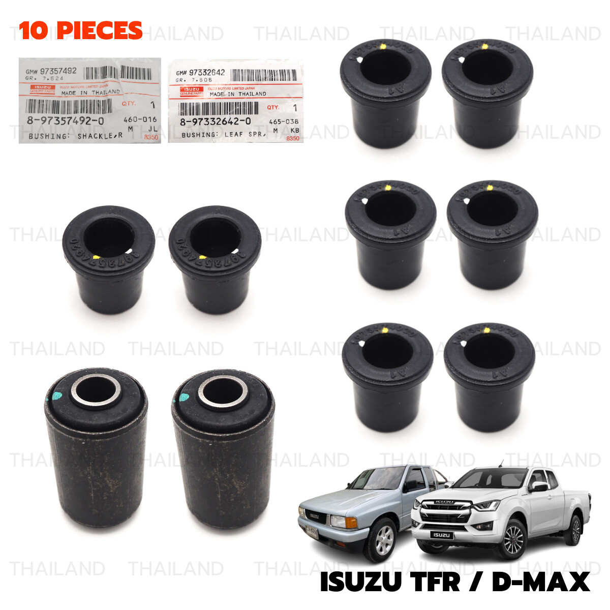 Set Bush Bushing Leaf Spring Mounting Shackle For Isuzu TFR Dmax