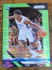 2018-19 Panini Prizm Green Pulsar Prizm /25 Khyri Thomas #122 Rookie RC SSP