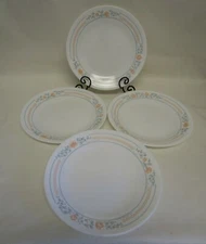  Corning Corelle  Apricot Grove 6 3/4" Bread Dessert Plates Set Of 4 