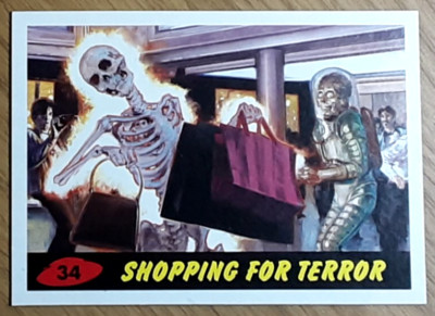 2013 Mars Attacks Invasion Heritage Card 34 SHOPPING FOR TERROR.