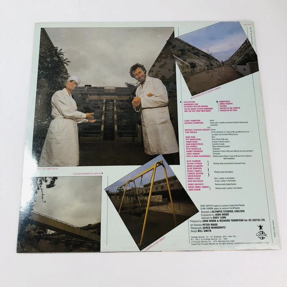RICHARD & LINDA THOMPSON Sunnyvista US Rare Europadisc Pressing NOS Sealed LP - Image 3 of 3