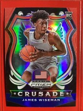 James Wiseman  2020-21 Draft Picks Red/White/Blue Prizm Rookie (RC) #82