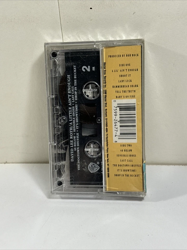 A Little Ain't Enough - David Lee Roth (Cassette, 1991) Sealed - Image 2 of 2