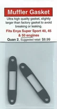 Enya Super Sport 40, 45 & 50 Exhaust/Muffler Gasket 2 Pack NIP