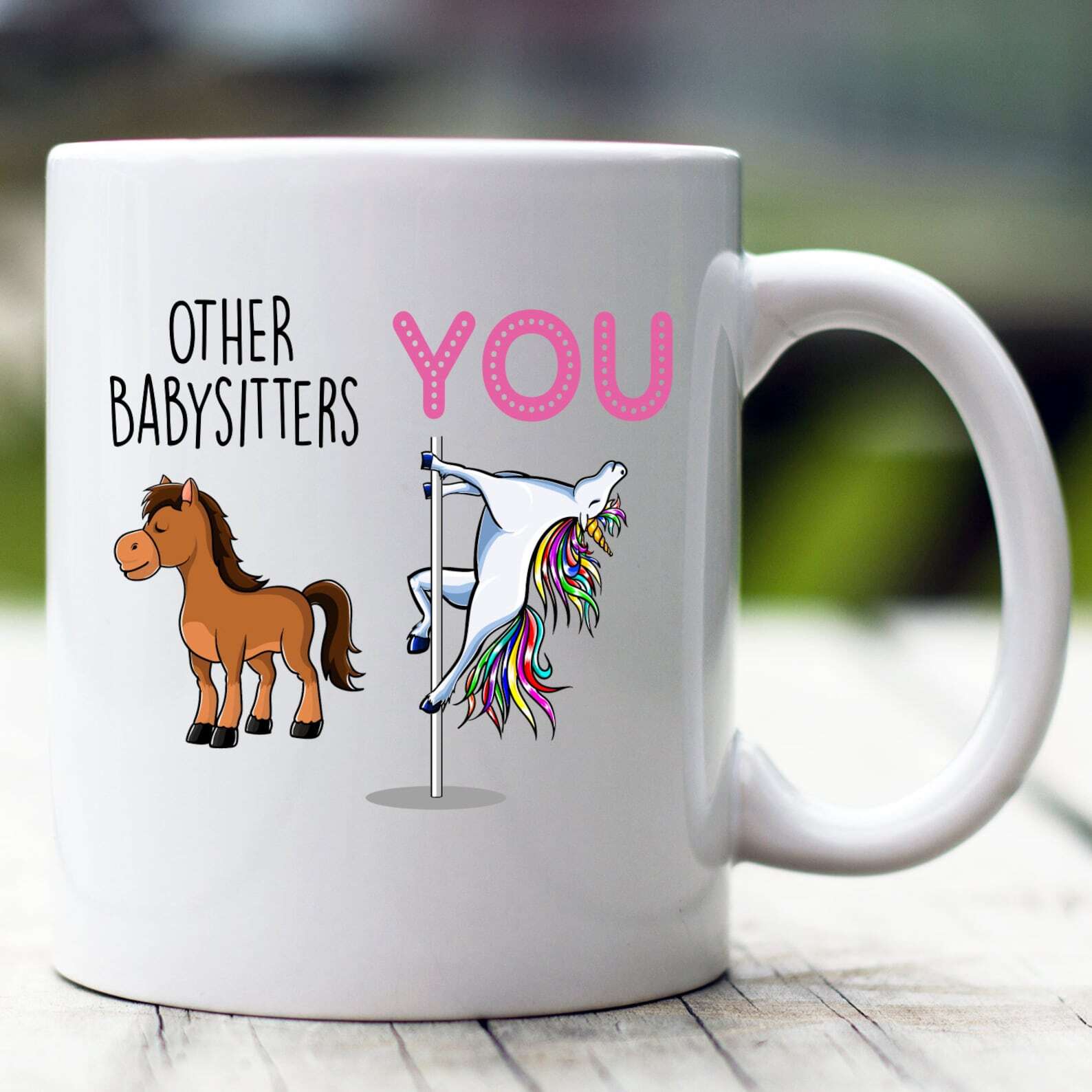Babysitter Gift Babysitter Mug Babysitter Funny Unicorn Mug Babysitter Cup Babys
