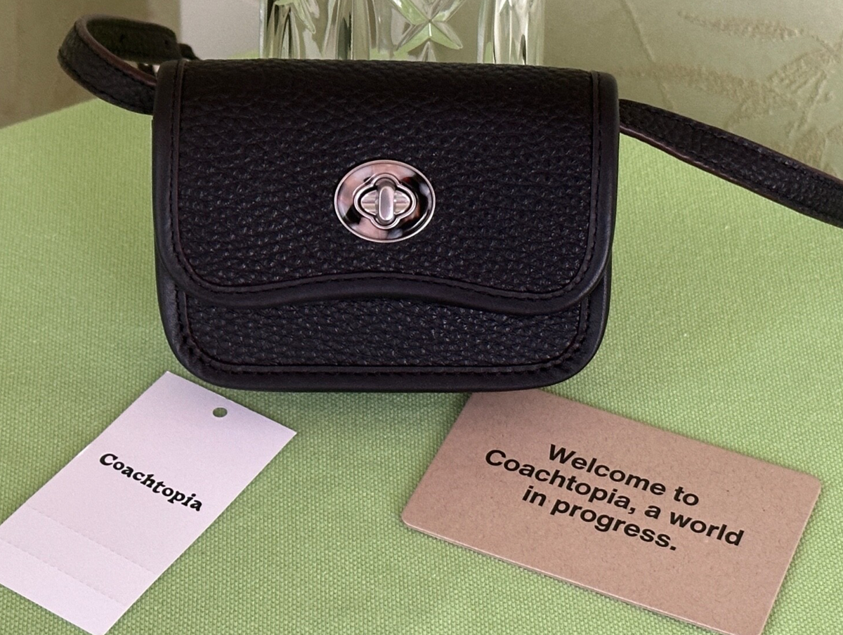COACH COACHTOPIA WAVY WALLET CROSSBODY w/COACHTOPIA DUST BAG:NWT