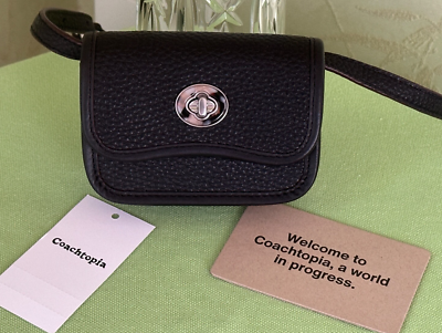 COACH COACHTOPIA WAVY WALLET CROSSBODY w/COACHTOPIA DUST BAG:NWT