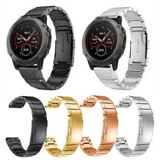 20 22 26mm Quick Install Steel Watch Band for Garmin Fenix 7X 6 5S 6X 3HR Strap