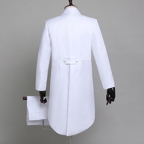 Boys 4PCS Slim Fit Tuxedo Suit Jacket Blazer Tux Pants Bowtie Girdle Clothing - Picture 15 of 31