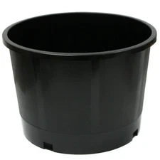25 Pots of 5 Gallon Black Plastic Plant Nursery Pot Container Grow Flower Garden